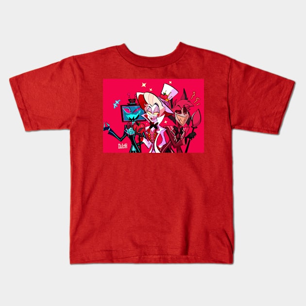 My. Favorite hazbin hotel Kids T-Shirt by Klaudiapasqui 96